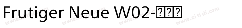 Frutiger Neue W02字体转换